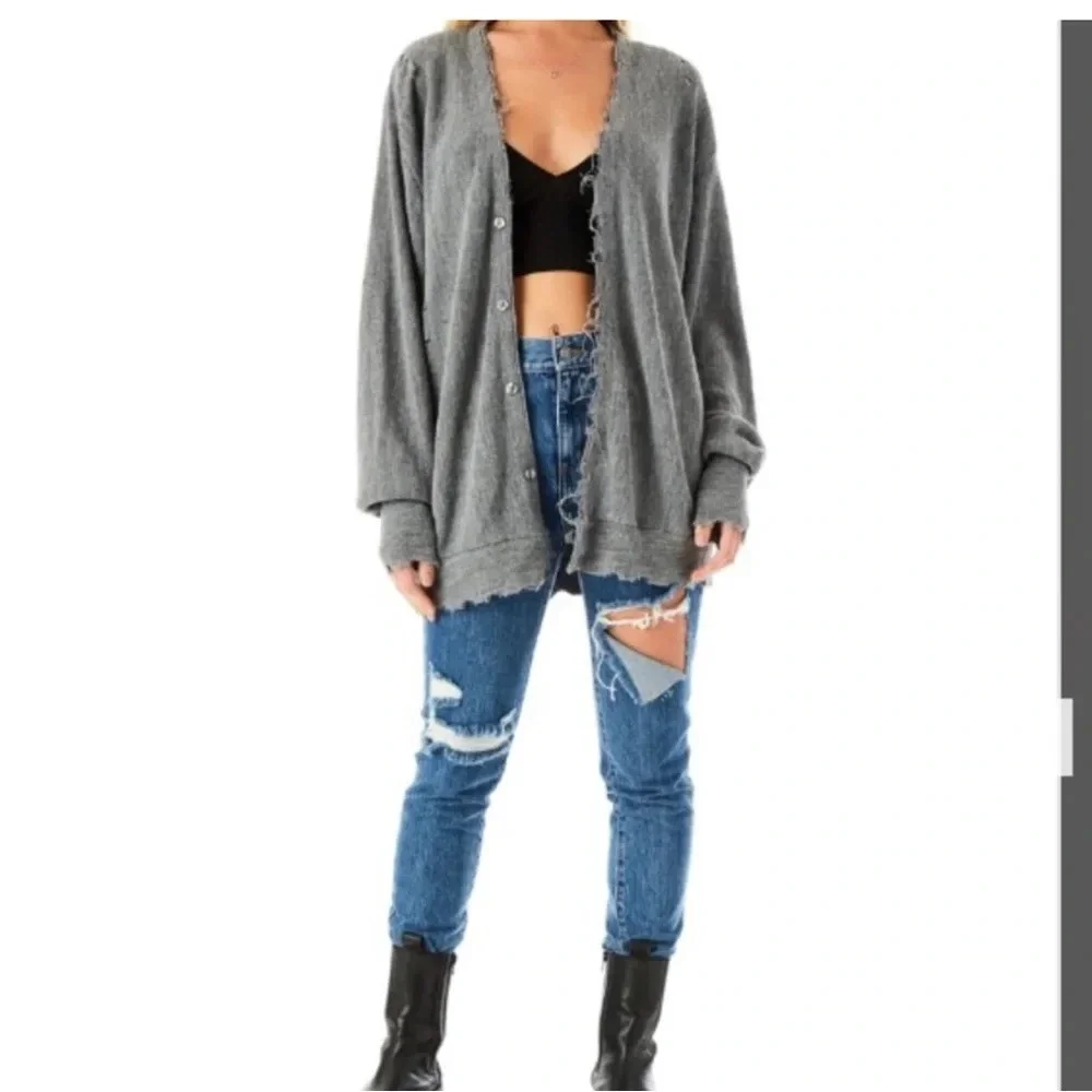 Furst Of a Kind Distressed Cardigan